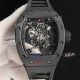 swiss replica Richard Mille RM055 Bubba Watson black ceramic case rubber watch (1)_th.jpg